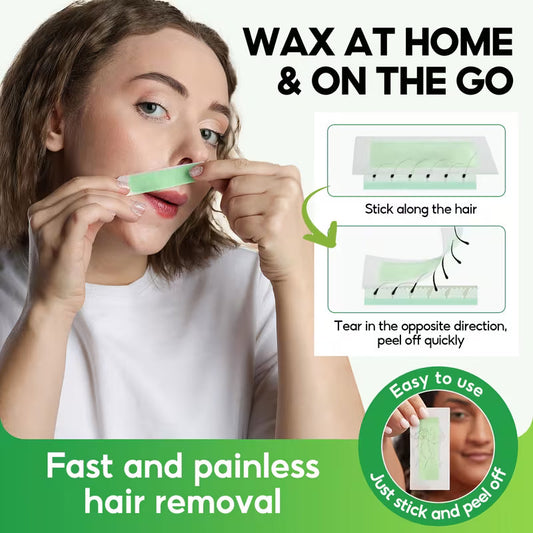 20 strips (10 Double Sided) Painless Aloe Vera Waxing Strips